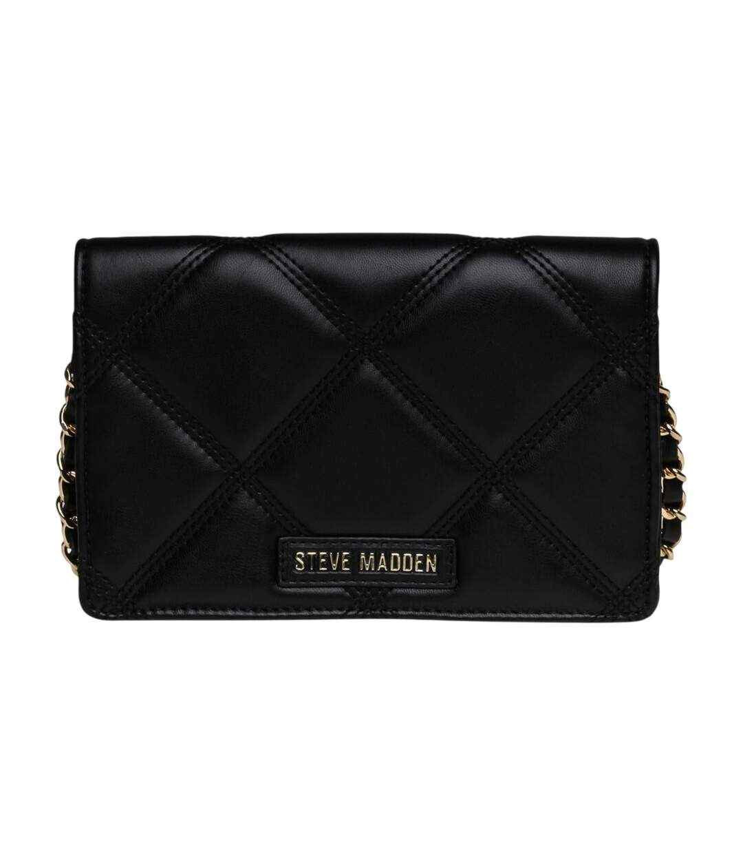 Womens/ladies Bendue Crossbody Bag One Size Black Gold Steve Madden-2
