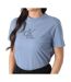 T-Shirt bleu clair femme calvin klein jeans classic-1