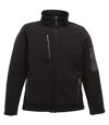 Regatta Standout Mens Arcola 3 Layer Softshell Jacket Waterproof And Breathable (Black / Seal Grey)