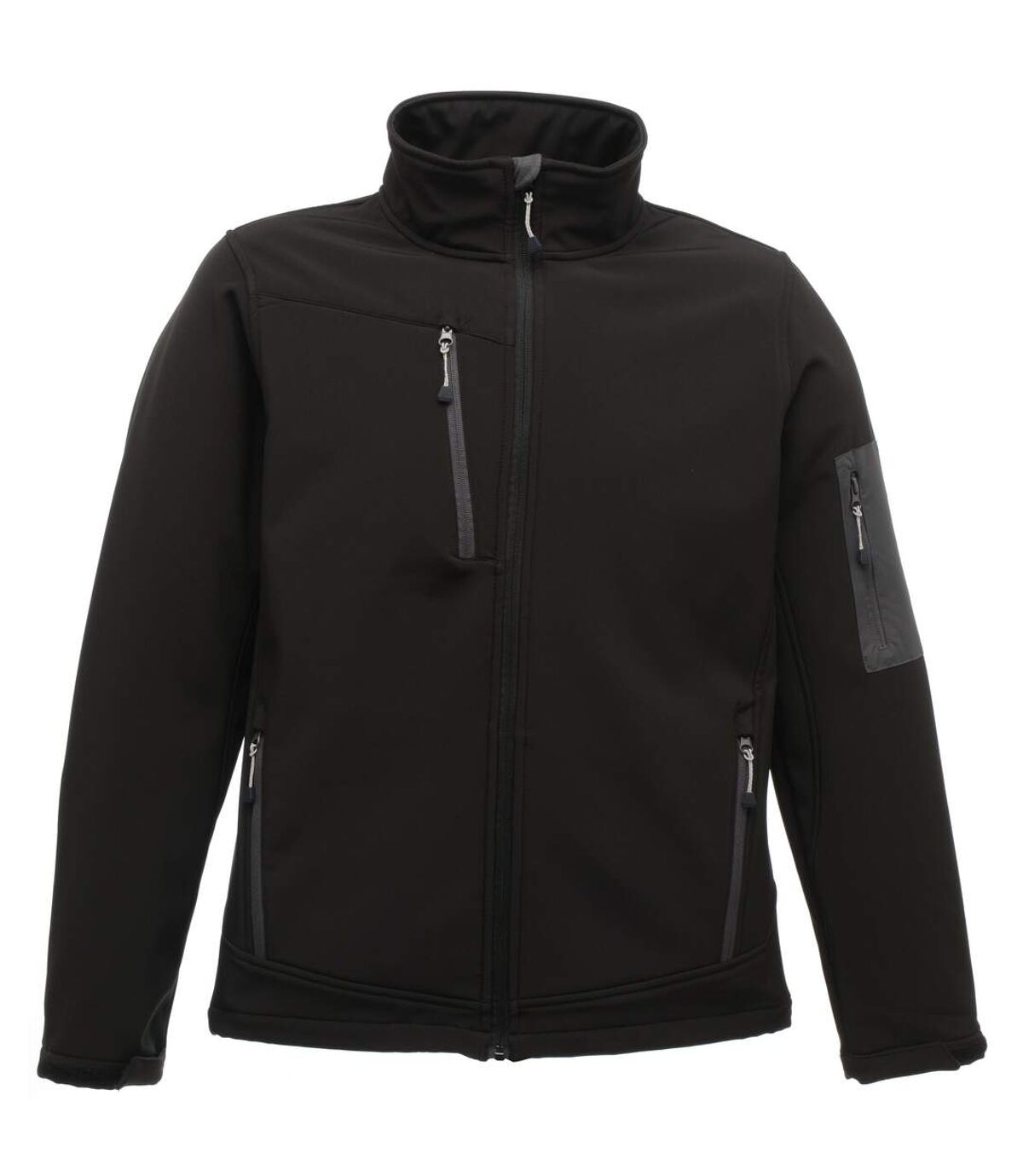 Regatta Standout Mens Arcola 3 Layer Softshell Jacket Waterproof And Breathable (Black / Seal Grey)