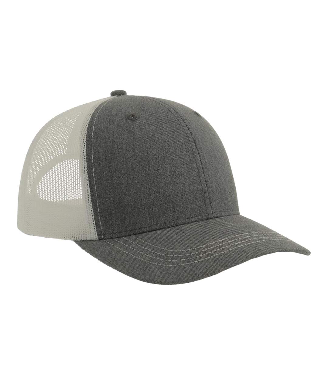 Casquette Trucker Motif/style 6 Panneaux Sonic-s Adulte Gris Chiné Blanc Atlantis Headwear-2