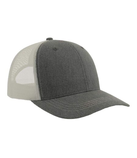 Casquette Trucker Motif/style 6 Panneaux Sonic-s Adulte Gris Chiné Blanc Atlantis Headwear