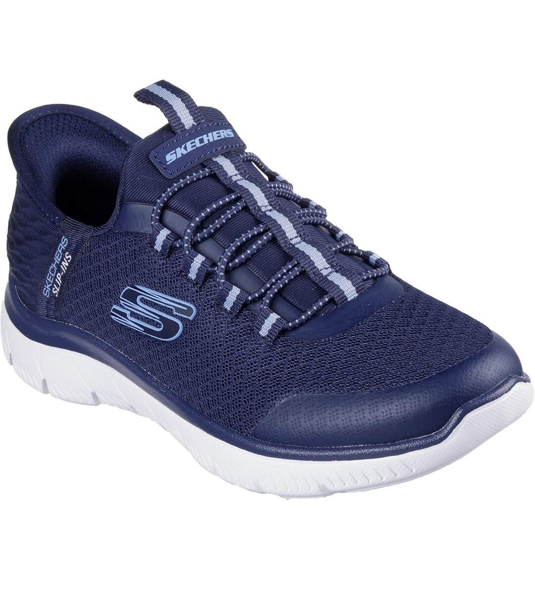 Baskets summits enfant bleu marine Skechers-1