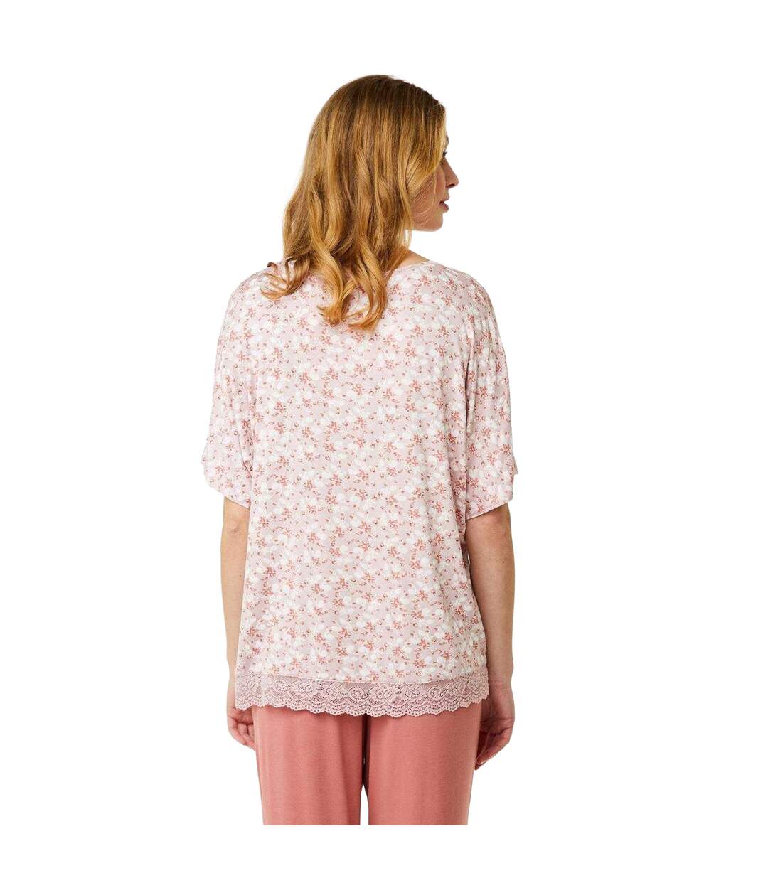 T-shirt Motif/style Fleurs Rosa Femme Vieux Rose CCDK Copenhagen-1