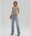 Jean femme taille haute - Régular - Look décontracté-3