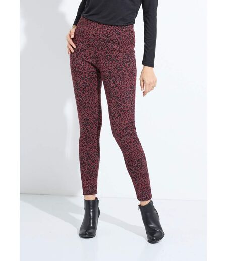 Legging imprimé léopard taille élastiquée