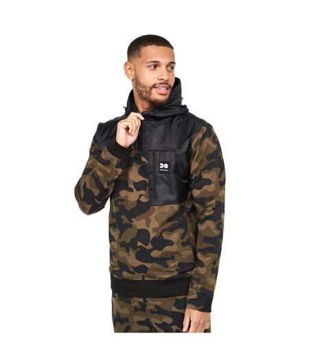 Mens Velmax Hoodie Forest Camo Crosshatch