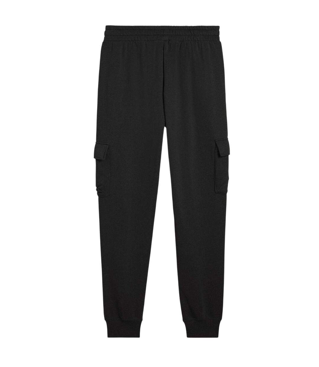 Mens Cotton Logo Sweatpants Black Puma-2