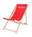 Chaise Sunbed Ms Taille Unique Rouge Blanc Martes Essential-1