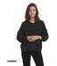 Pull femme manches 3/4 - Couleur noir - Col en pointe