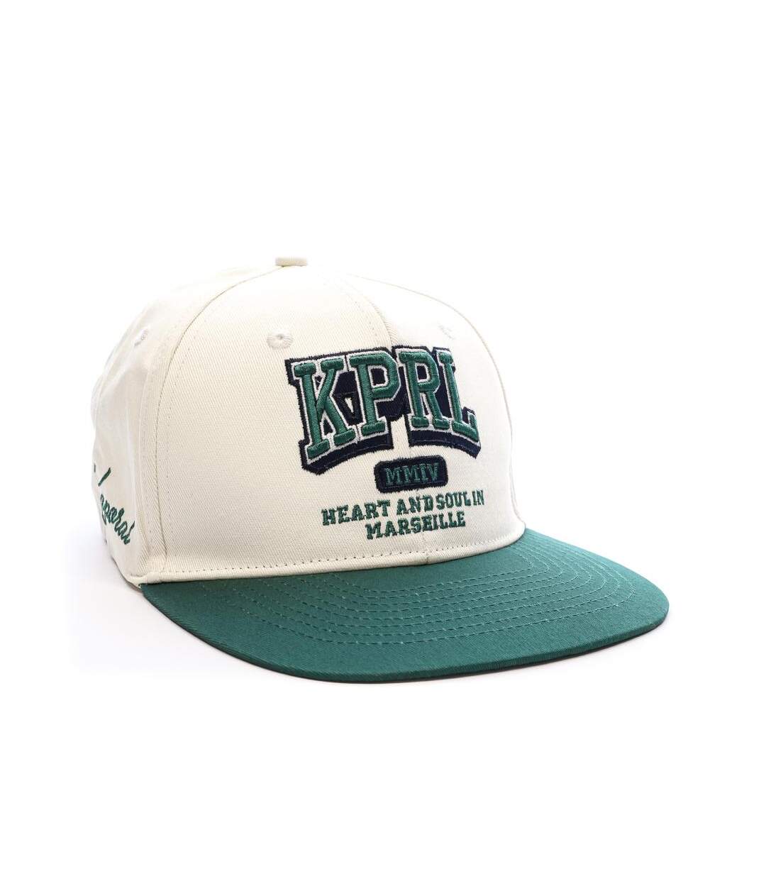 Casquette beige/verte homme kaporal joyce-2