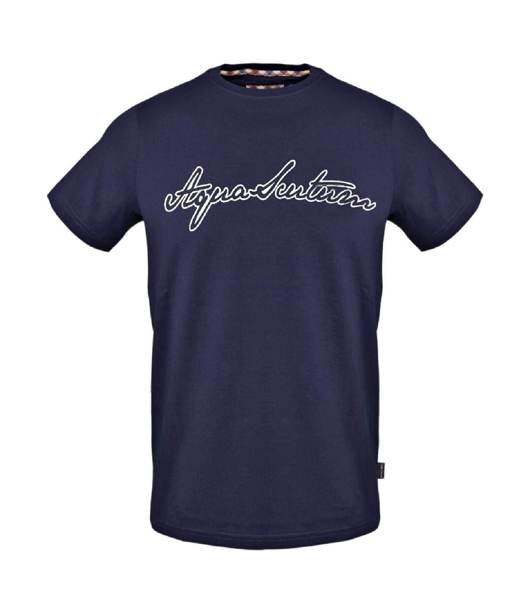 T-shirt Motif/style Lettrage Homme Bleu Marine Aquascutum-1