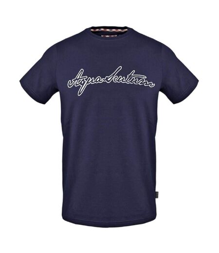 T-shirt Motif/style Lettrage Homme Bleu Marine Aquascutum