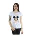 Disney T-shirt en coton Femme/Ladies Mickey Mouse Jolly Christmas Glasses (Gris sportif) - UTBI49475-2