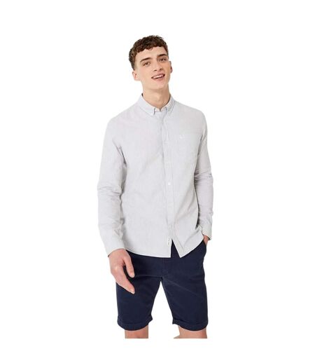 Mens Plain Oxford Shirt Light Ash Jack Wills