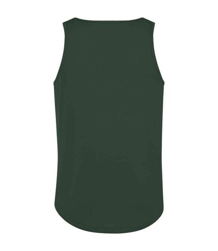 Mens tank top bottle green AWDis Cool