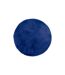 Tapis Rond Imitation Fourrure Doucea 80cm Bleu Indigo-1