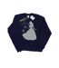 Disney Princess Mens Belle Christmas Silhouette Sweatshirt (Navy Blue) - UTBI43347