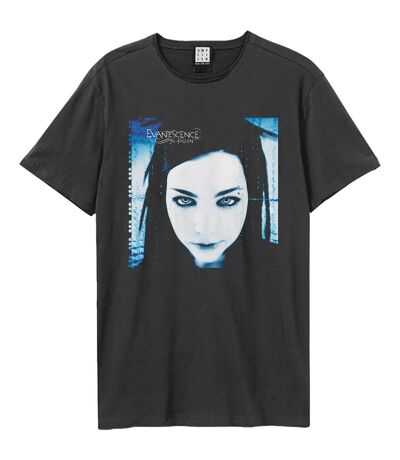 Unisex adult fallen evanescence t-shirt charcoal Amplified