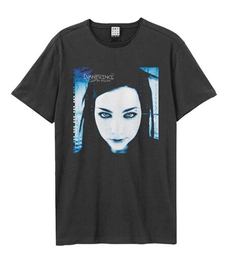 Unisex adult fallen evanescence t-shirt charcoal Amplified