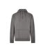 Mens Quarter Zip Regular Hoodie Dark Grey Kustom Kit-1