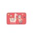 Tapis en Velours Happy Lama 45x75cm Corail-1