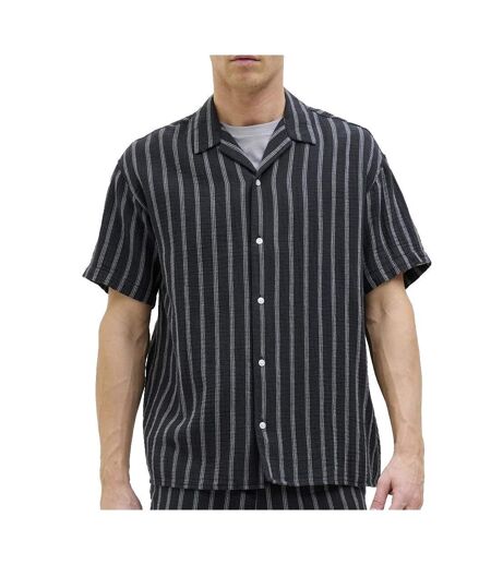 Chemisette gaze de coton marine homme jack & jones reaster - l