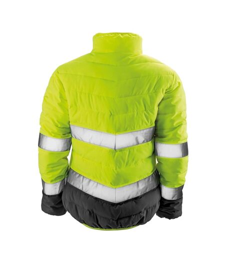 Doudoune femme jaune fluo / gris Result Safe-Guard