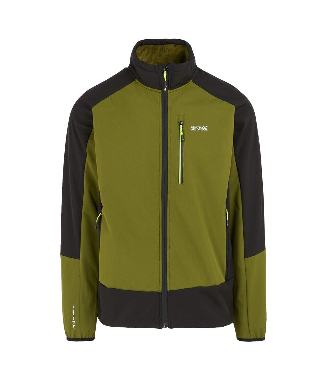 Mens moutdale soft shell jacket nephrite green/black Regatta