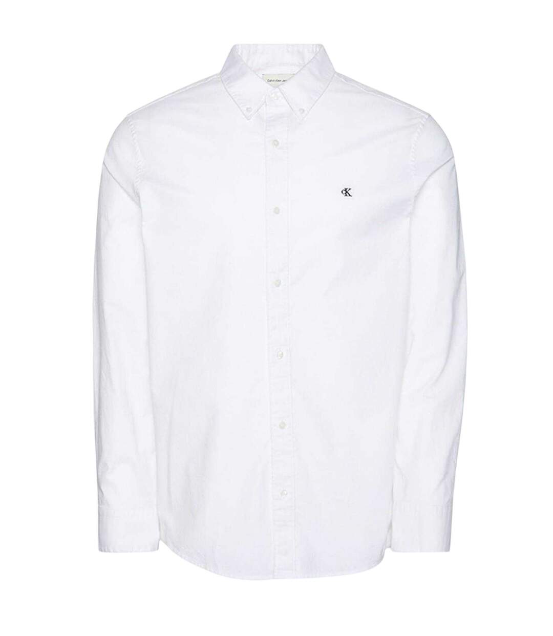 Mens Oxford Button-down Shirt Brilliant White Calvin Klein-2