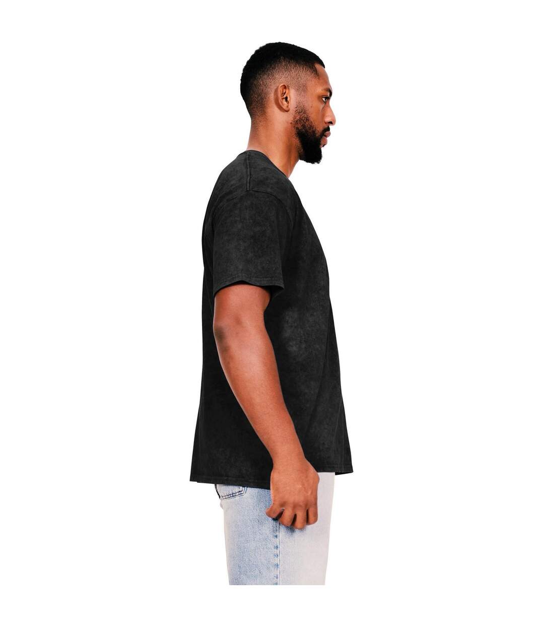 T-shirt Adulte Noir Fluo Casual Classics-3