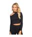 Haut manches longues femme noir SikSilk-3