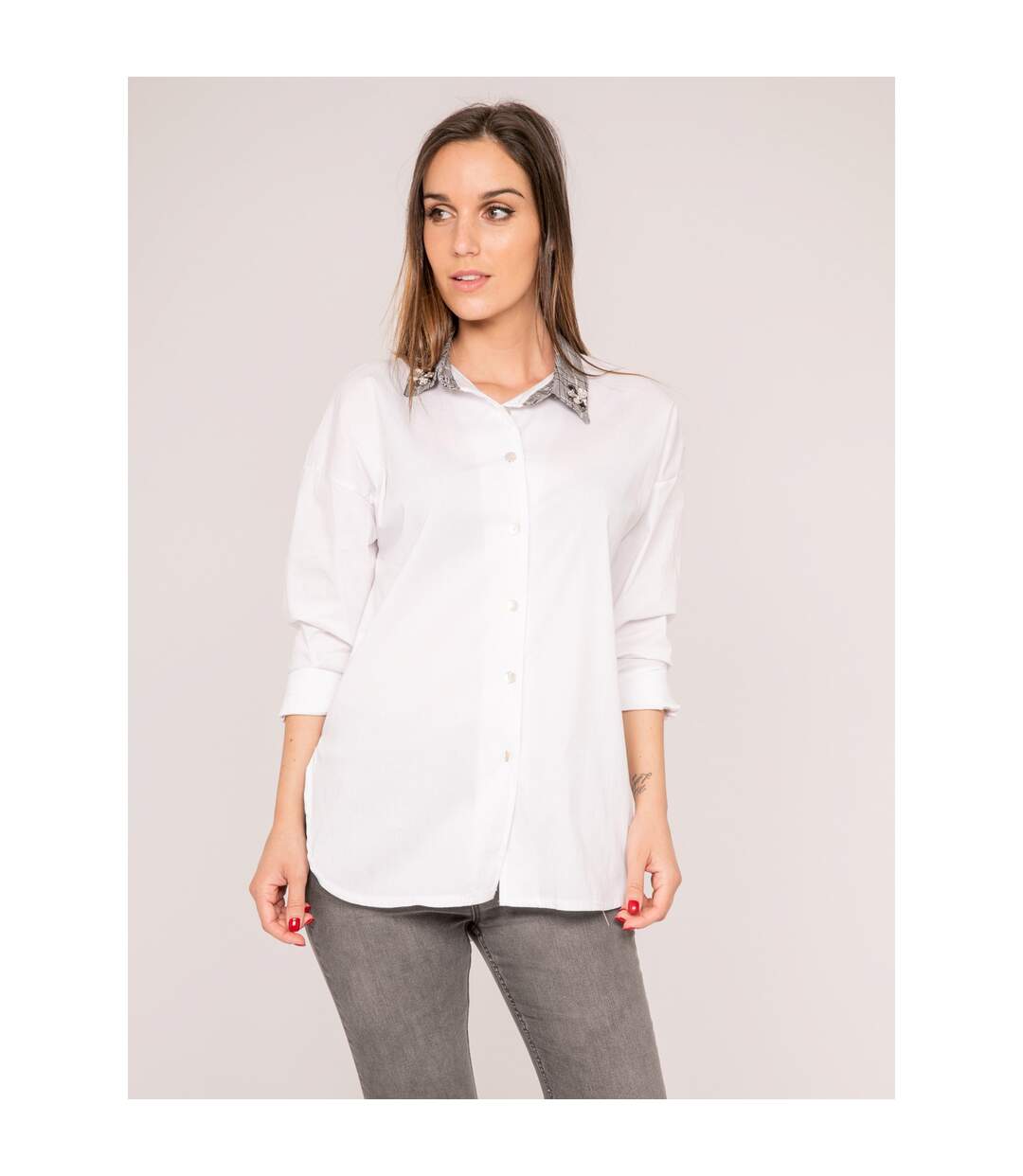 Chemise col fantaisie OSMANE - Dona X Lisa-1
