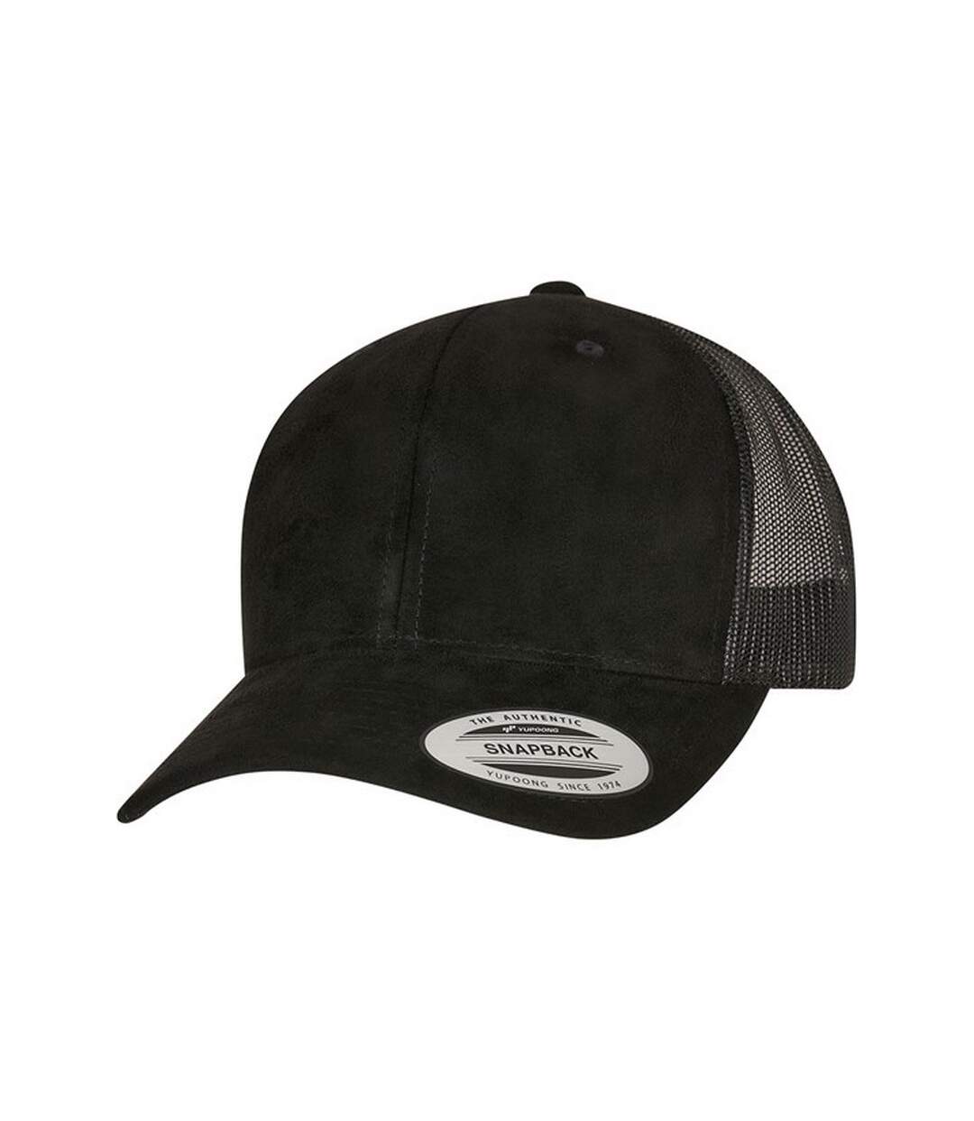 Unisex adult trucker cap black Flexfit-4