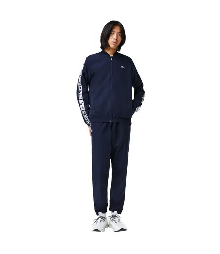Mens Stripe Logo Tennis Sweatsuit Navy Lacoste