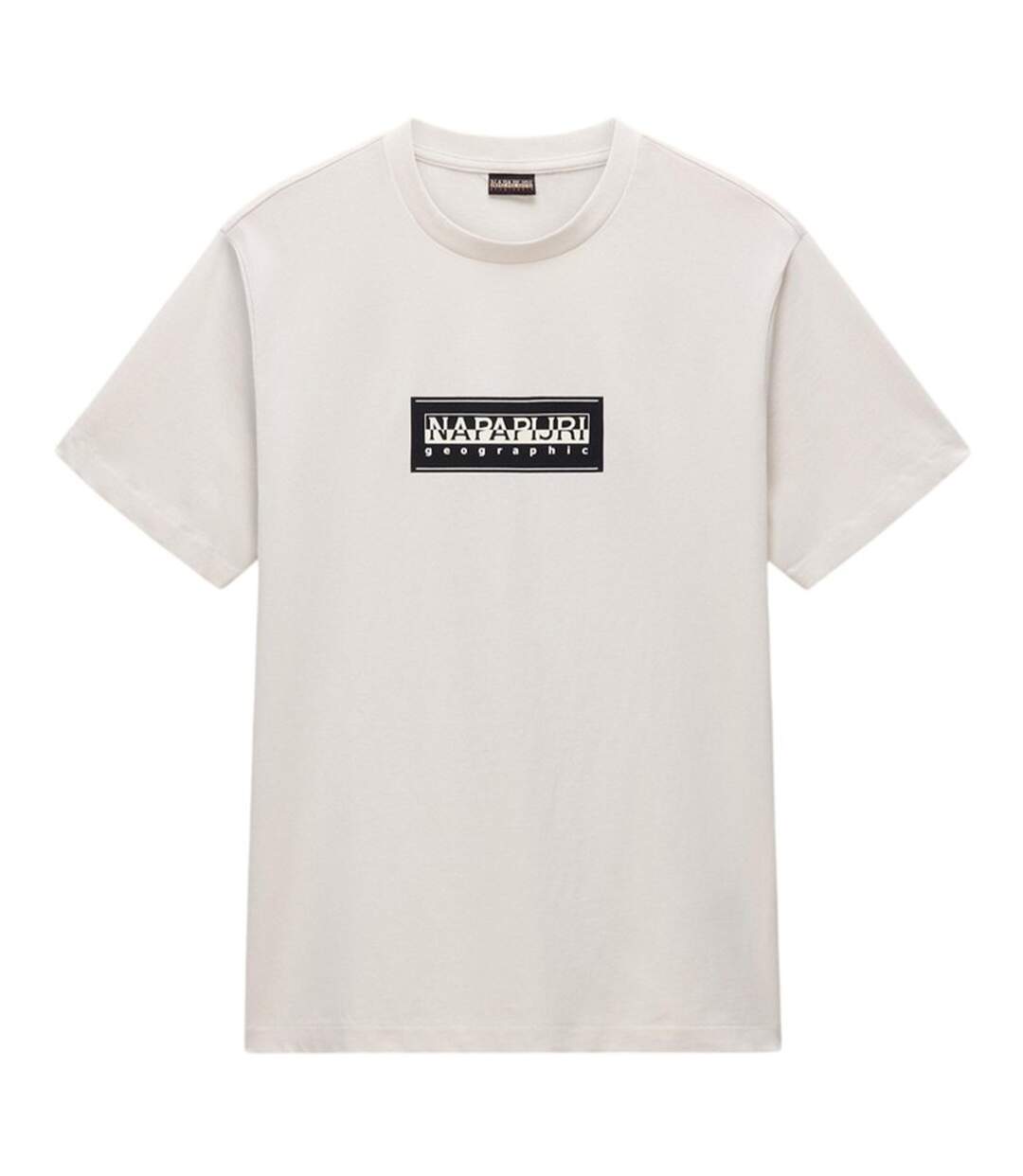 T-shirt Motif/style Logo Rectangulaire Homme Beige Napapijri-2