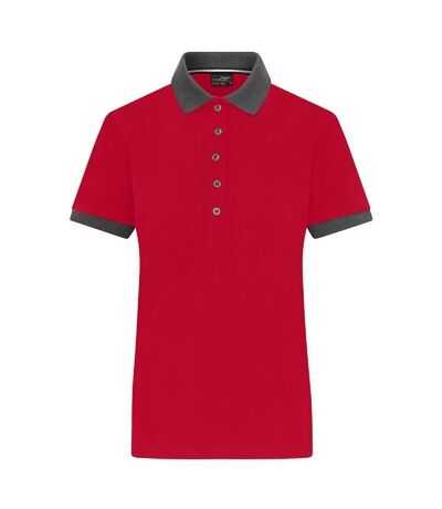 Polo manches courtes - Femme - JN1303 - rouge