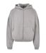 Sweat À Capuche 90s Homme Gris Chiné Build Your Brand-1