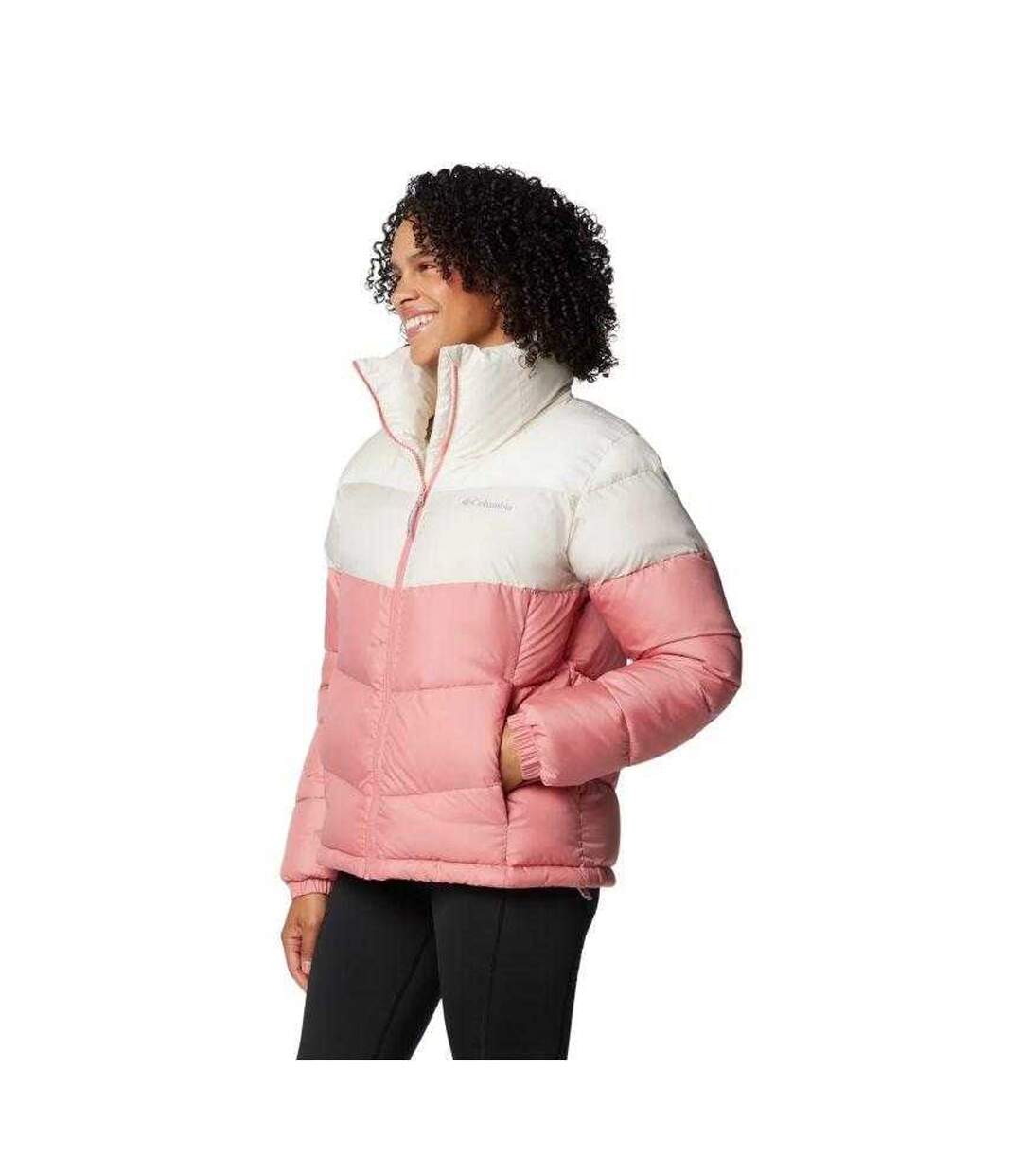 Doudoune Matelassée Puffect Femme Rose Blanc Columbia-4