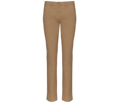 Pantalon chino - Femme - PAT741 - beige camel
