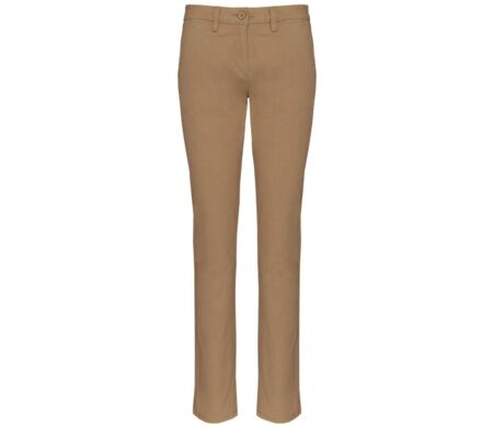 Pantalon chino - Femme - PAT741 - beige camel