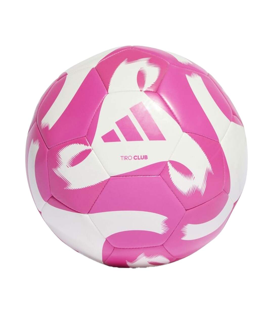 Ballon De Foot Motif/style À Panneaux Tiro Club Taille 5 Blanc Rose Adidas-1