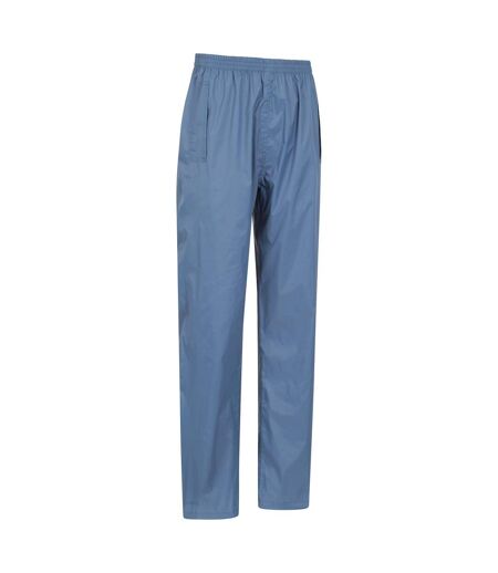 Womens/ladies Pakka Waterproof Over Trousers Blue Mountain Warehouse