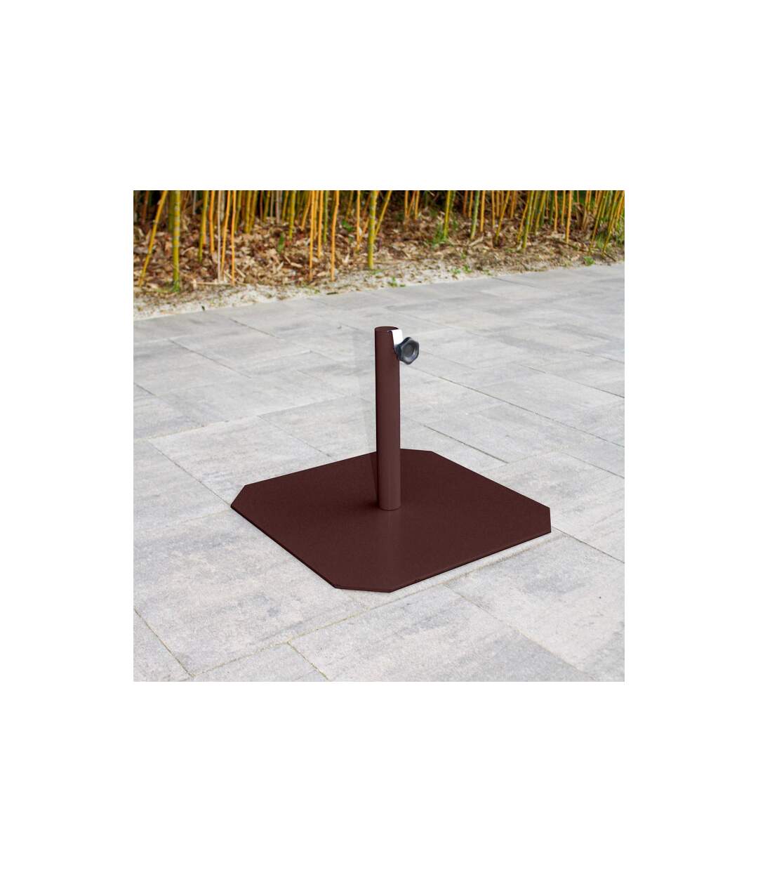 Pied de Parasol en Métal Fit 50cm Marron-2