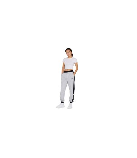 Womens/ladies Lum Fleece Joggers White Marl Ellesse