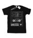 Disney - T-shirt CARS LIGHTNING MCQUEEN BLUEPRINT - Femme (Noir) - UTBI16072-1