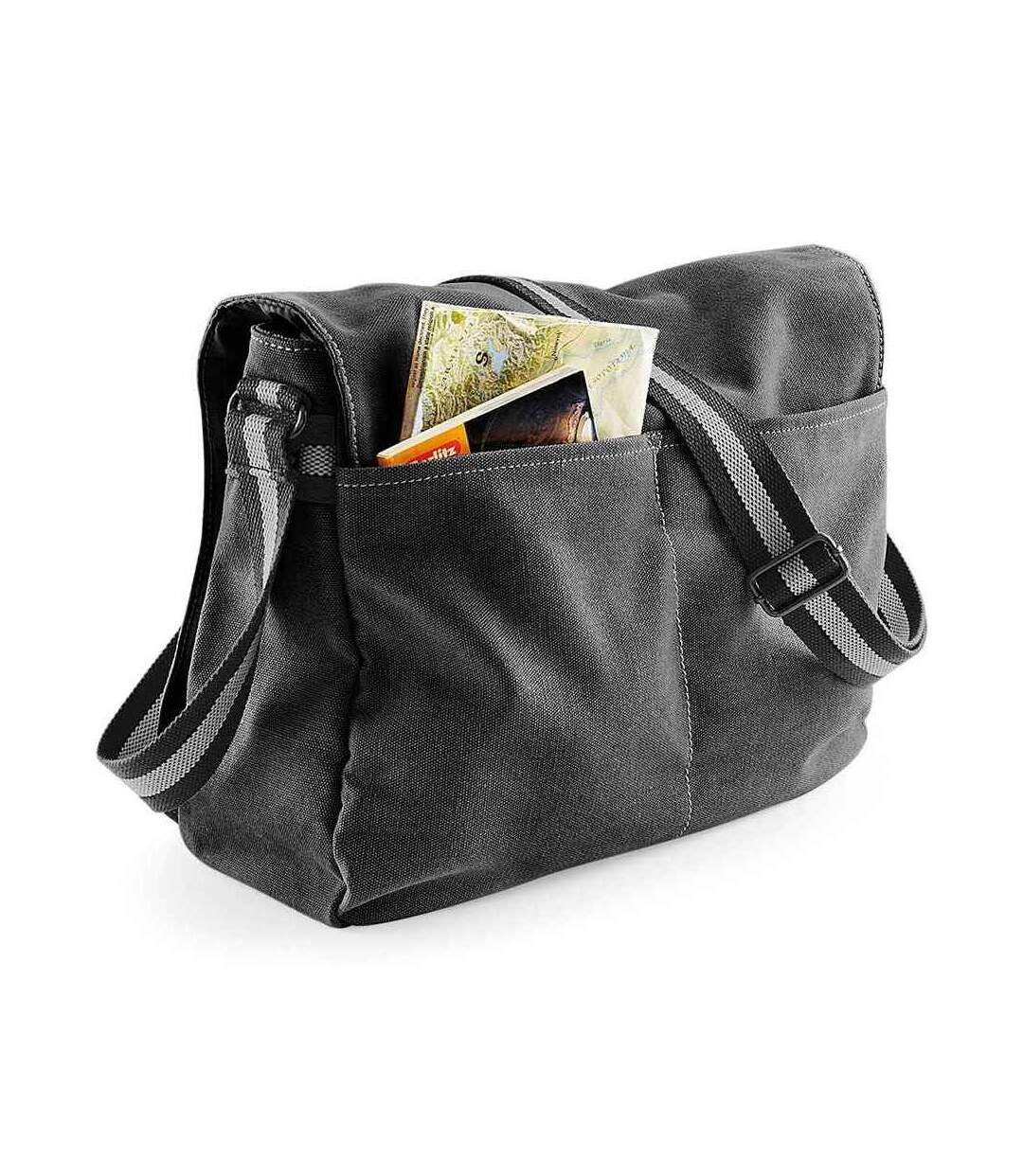 Sac À Bandoulière Taille Unique Vieux Noir Quadra-2