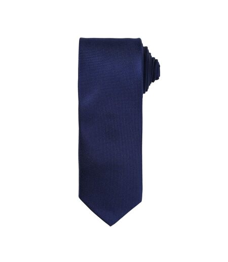 Premier Mens Micro Waffle Formal Work Tie (Pack of 2) (Navy) (One Size)