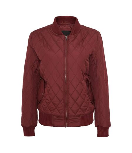 Doudoune Motif/style Losange Femme Bordeaux Urban Classics