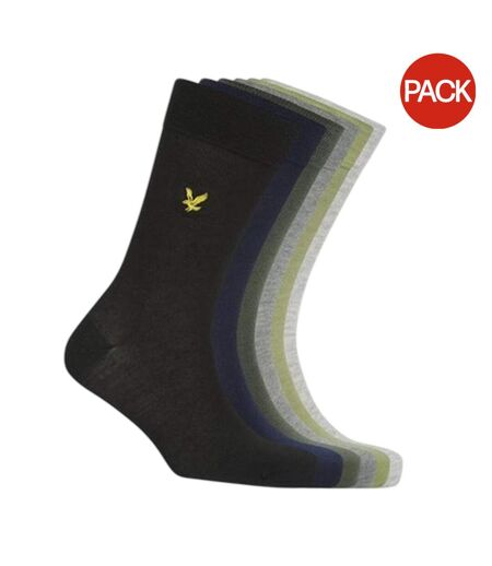 Pack Of 6  Mens Victor Crew Socks  Multicoloured Lyle & Scott